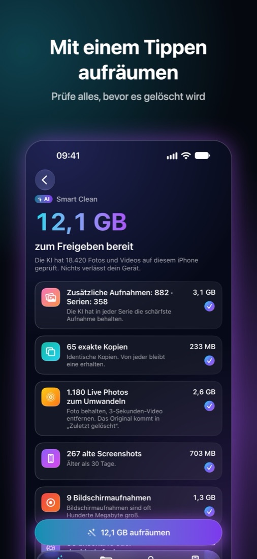 Shinefy-Bildschirm 2