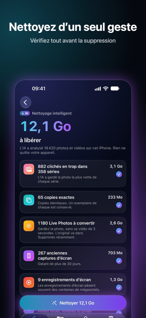 Écran de Shinefy 2