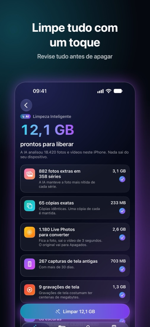 Tela do Shinefy 2